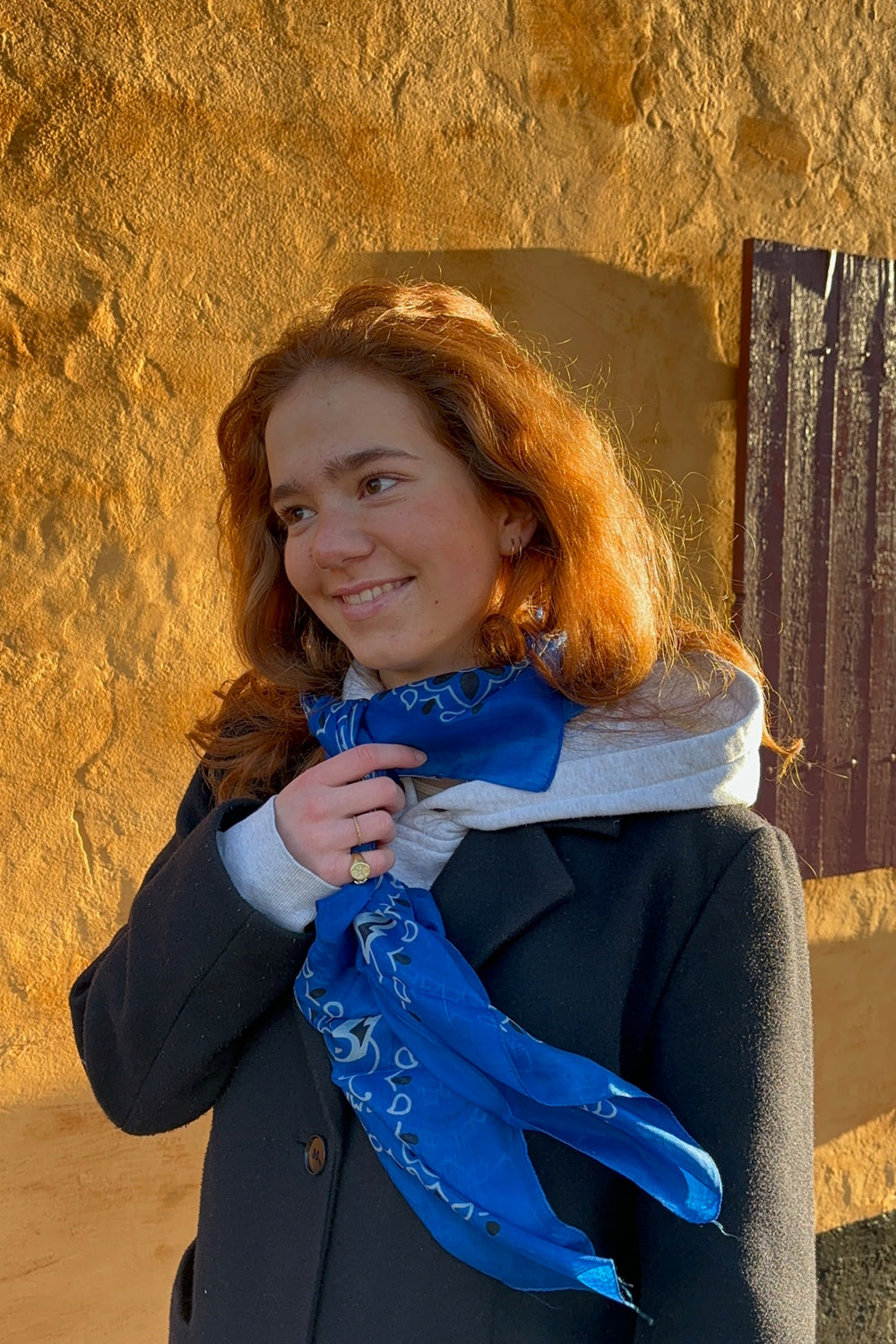 Silk - Silk - Scarf - Bright Blue